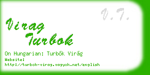 virag turbok business card